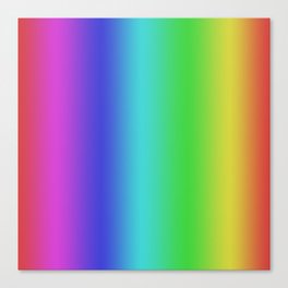 Colorful Abstract Rainbow 256 Canvas Print