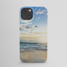 Ocean Beach Waves Sunset Photo iPhone Case