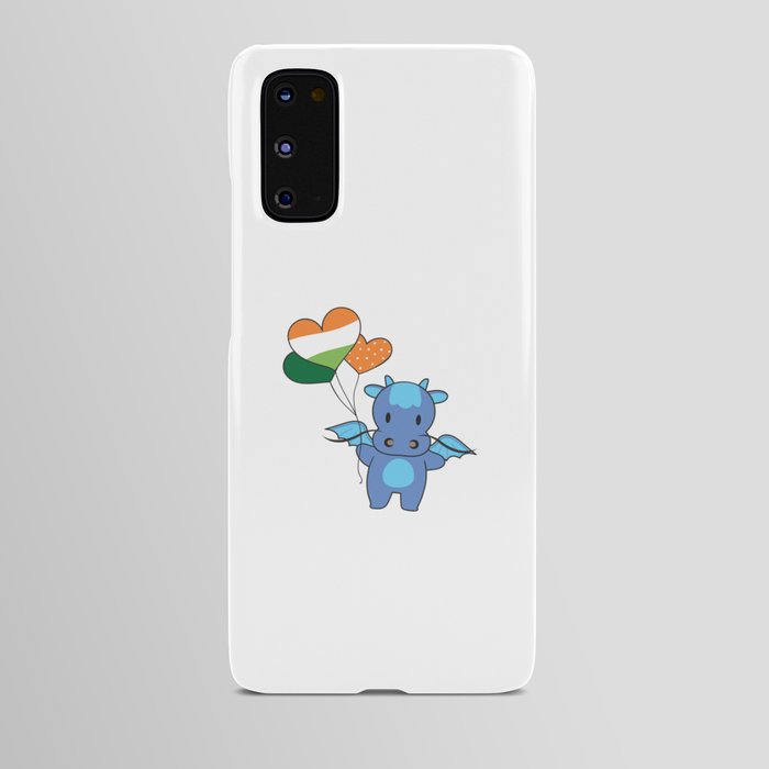 Dragon With Ireland Balloons Cute Animals Android Case