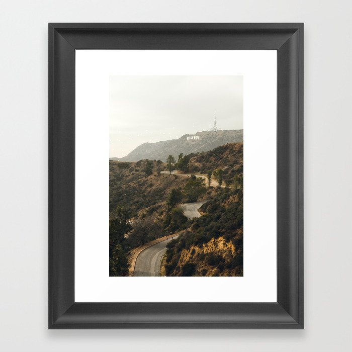 Hollywood Hills Los Angeles Framed Art Print
