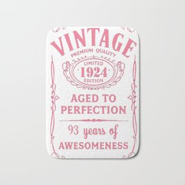 Pink-Vintage-Limited-1924-Edition---93rd-Birthday-Gift Bath Mat