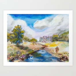By The Manor Art Print