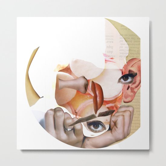Audrey Meat 3 · Crop Circle Metal Print