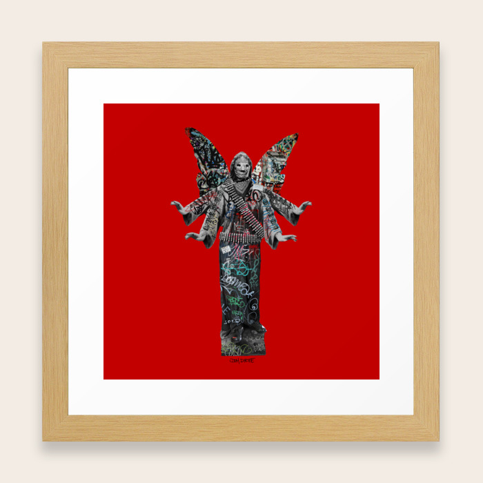 War Angel Framed Art Print By Domdirtee Society6