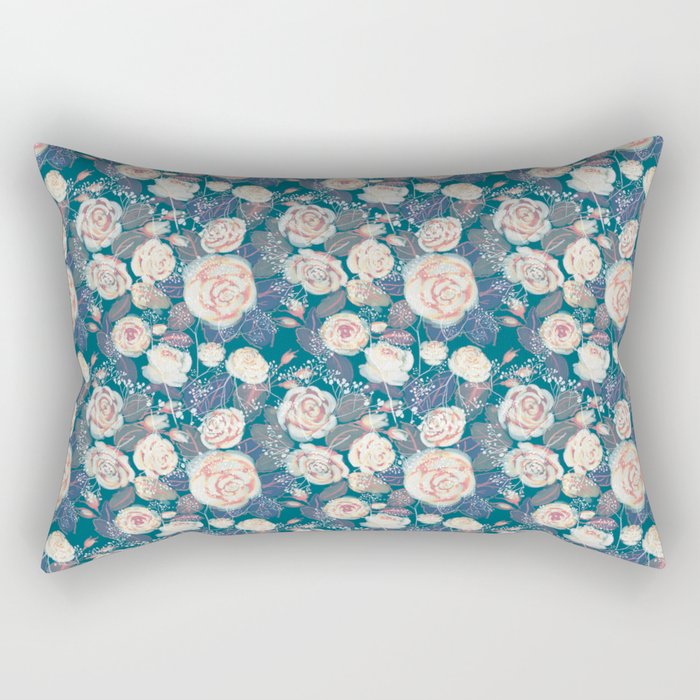 Winter rose Rectangular Pillow