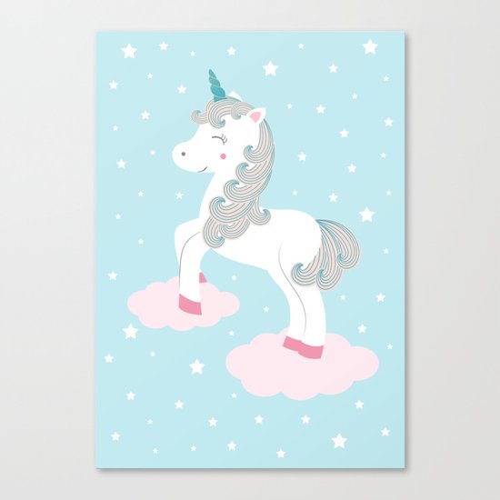 Magic unicorn Canvas Print