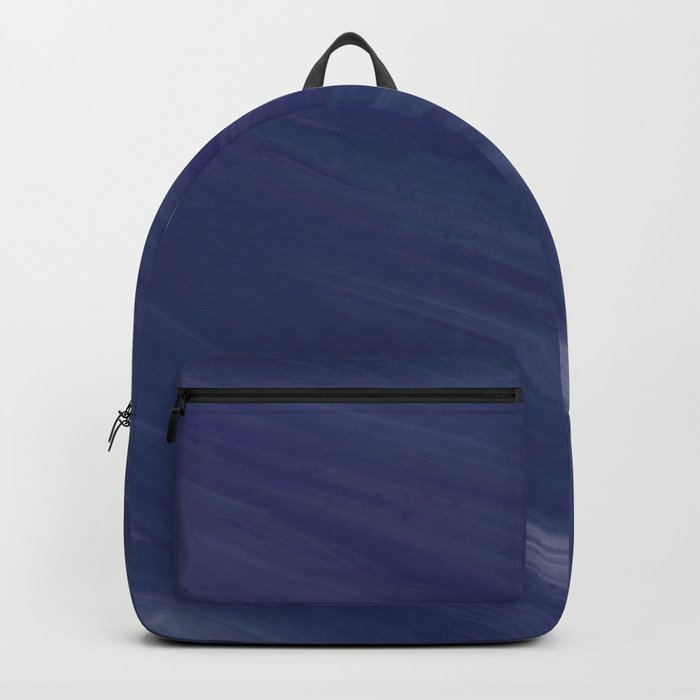 Dark Blue Pastel Liquid Wave Backpack