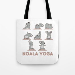 Koala Yoga Cute Koalas Sport Inhale Exhale Tote Bag