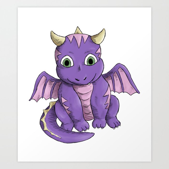 baby purple dragon