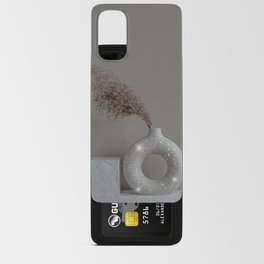 Glitter Aesthetic Pampas Grass Vase Android Card Case