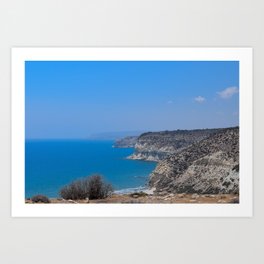 Kourion Beach Cliffs (Cyprus) Art Print