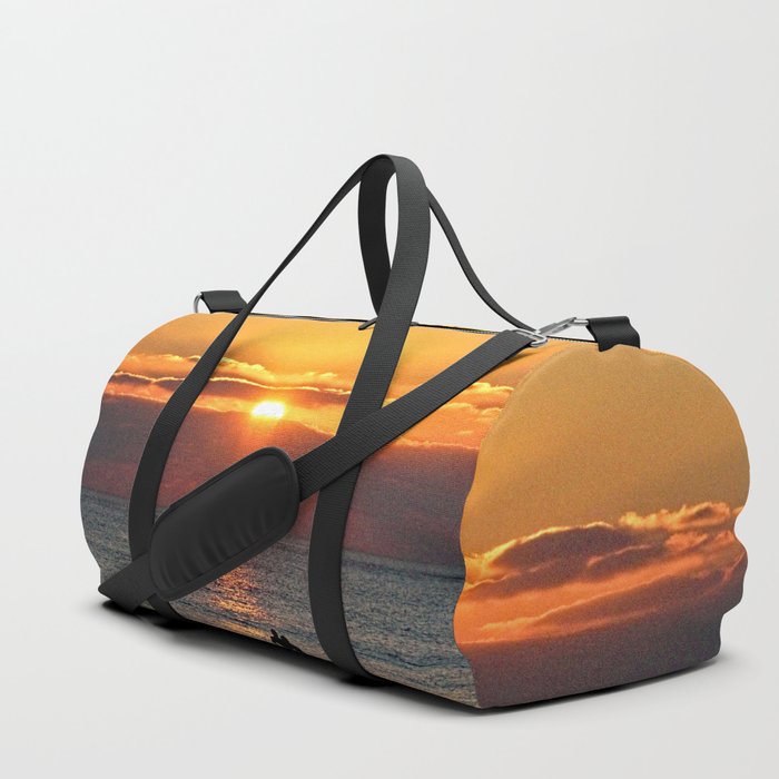 Sunset Sunrise Sea Waves Surfers Scenic Seascape 2 Duffle Bag