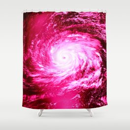 Pink Hurricane Shower Curtain