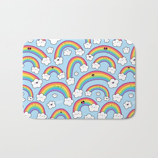 Rainbows Everywhere! Bath Mat