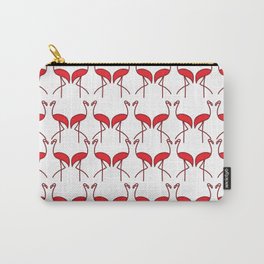 Birds Red Flamingos on the Beach Carry-All Pouch