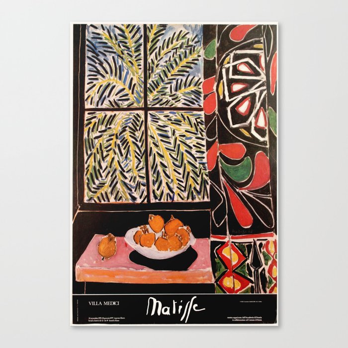 Matisse Exhibition poster 1979 Canvas Print