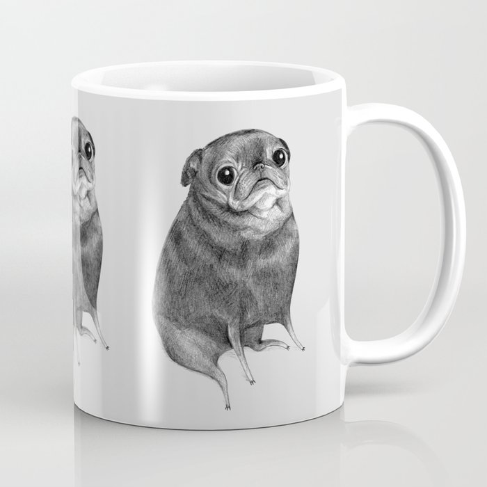 Sweet Black Pug Coffee Mug