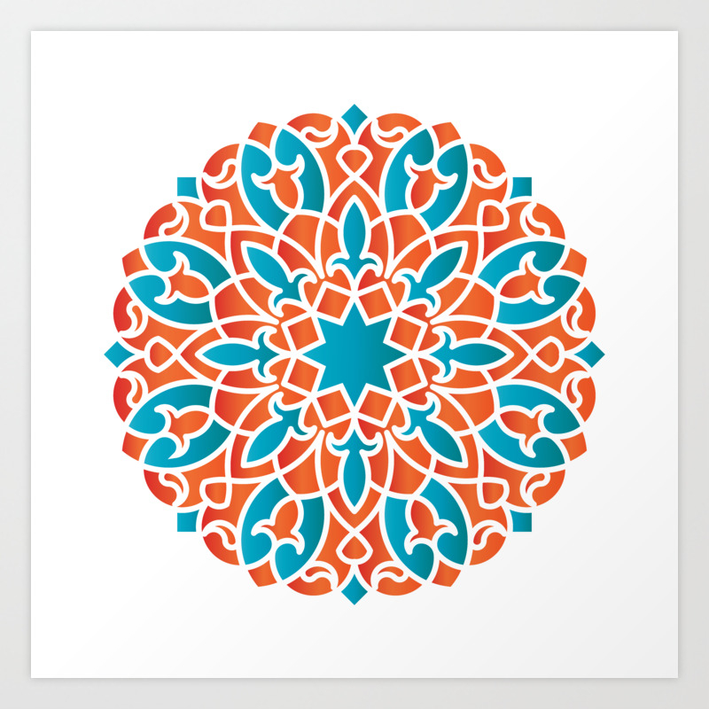 Modern Arabesque Art Print By Myintricatecreations Society6