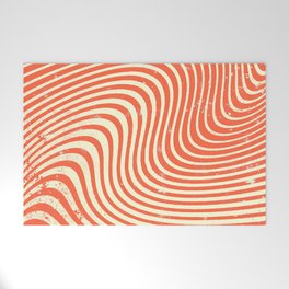 surreal swirl (red) Welcome Mat