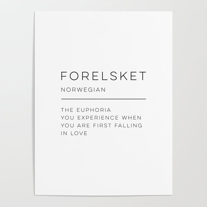 Forelsket Definition Poster