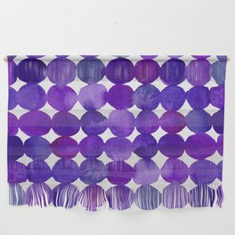 Dots pattern - purple Wall Hanging