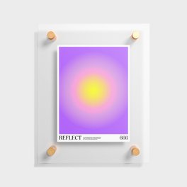 Gradient Angel Numbers: Reflect Floating Acrylic Print