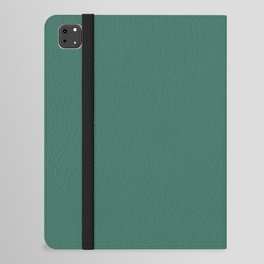 Dark Green Solid Color Pantone Fir 18-5621 TCX Shades of Blue-green Hues iPad Folio Case