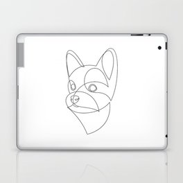 Yorkshire Terrier 2 - one line drawing Laptop Skin
