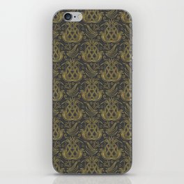 Luxe Pineapple // Textured Gray iPhone Skin