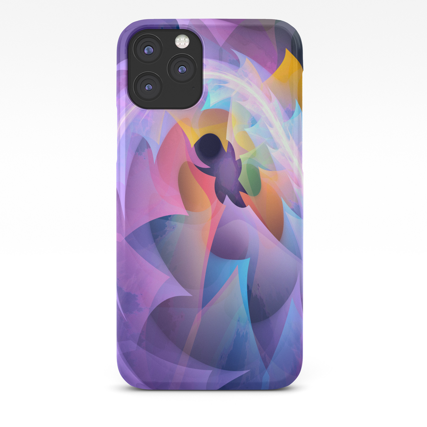 Cyclone Of Feelings Colourful Fractal Abstract Iphone Case By