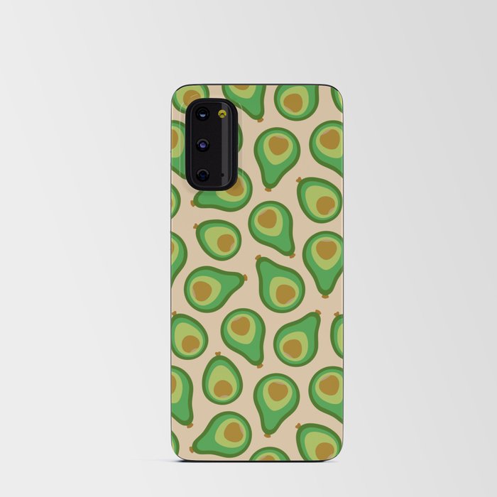 PLUMP RETRO AVOCADOS in 70S COLOURS Android Card Case