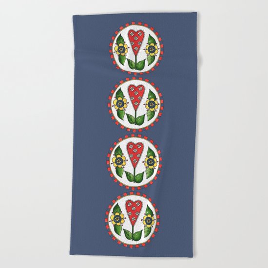 Circles of Love Beach Towel