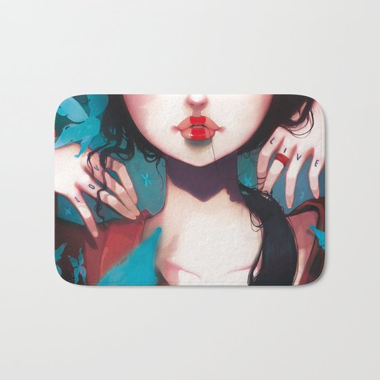 Nachtfalter Bath Mat