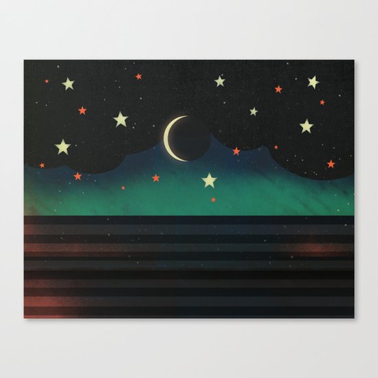 Abstract Moonscape Canvas Print