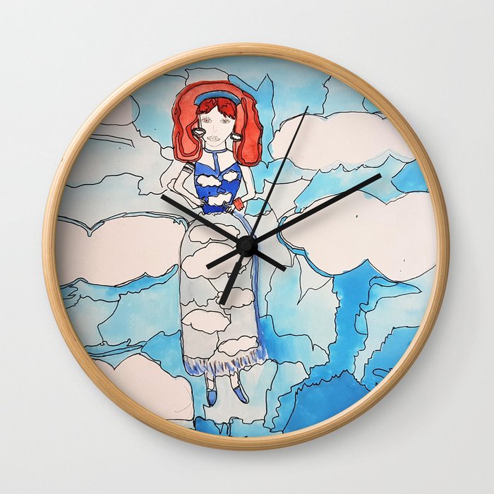 Sky Girl Wall Clock