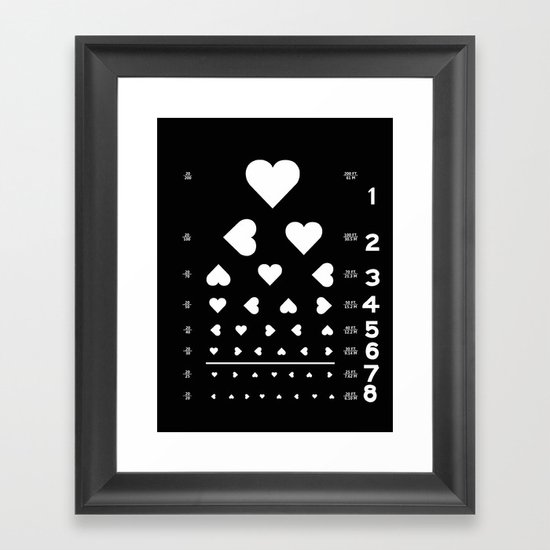 Can you see the love? Framed Art Print