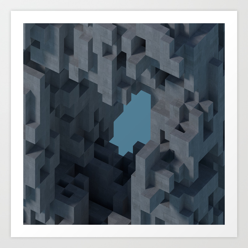 Abstract Concrete Ii Art Print By Geonorth Society6