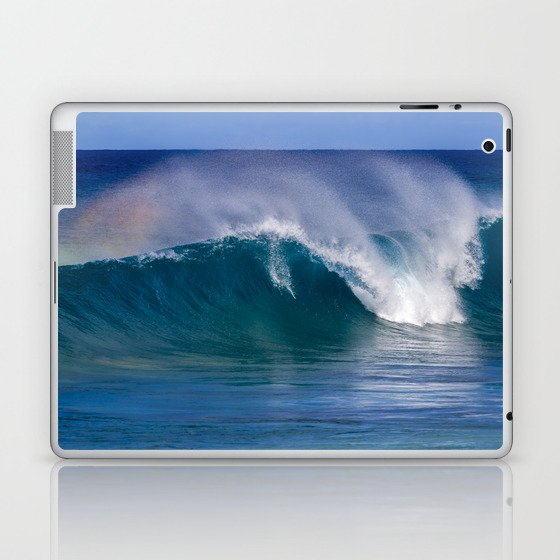 Breaking Colorful Wave in Hawaii Laptop & iPad Skin