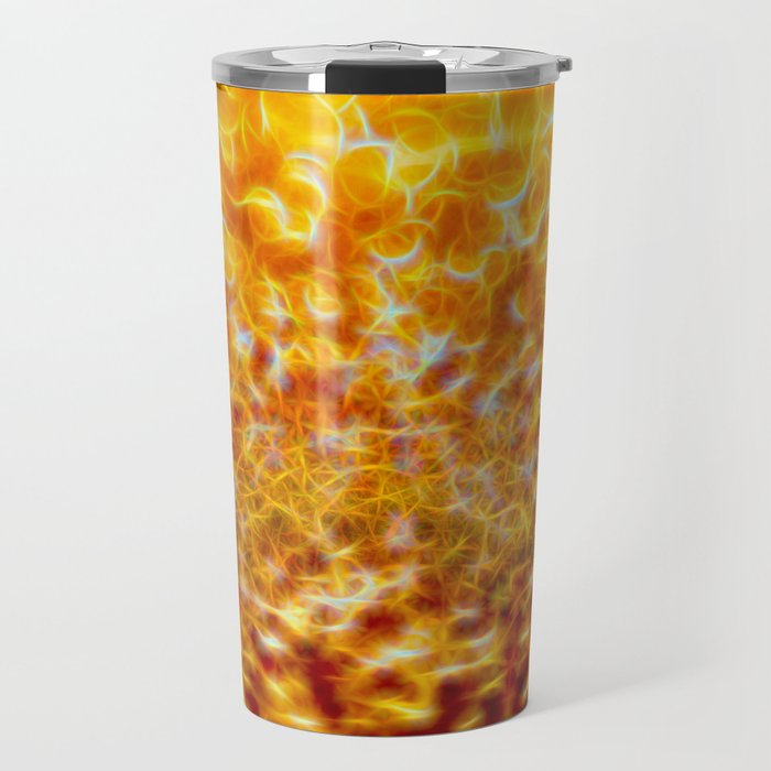 Golden Light Abstraction Travel Mug