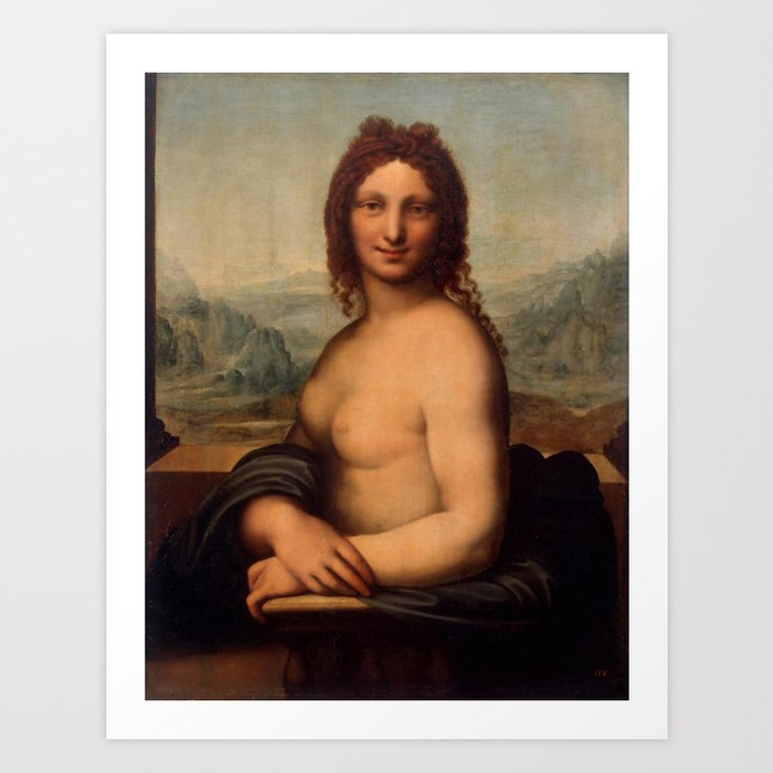 Salai (Gian Giacomo Caprotti) "Nude Mona Lisa" Art Print