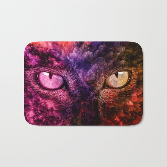 Galactic cat Bath Mat