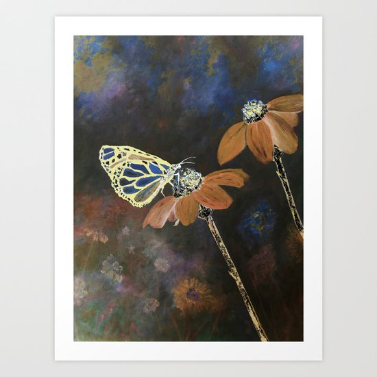 Butterfly Blues Art Print