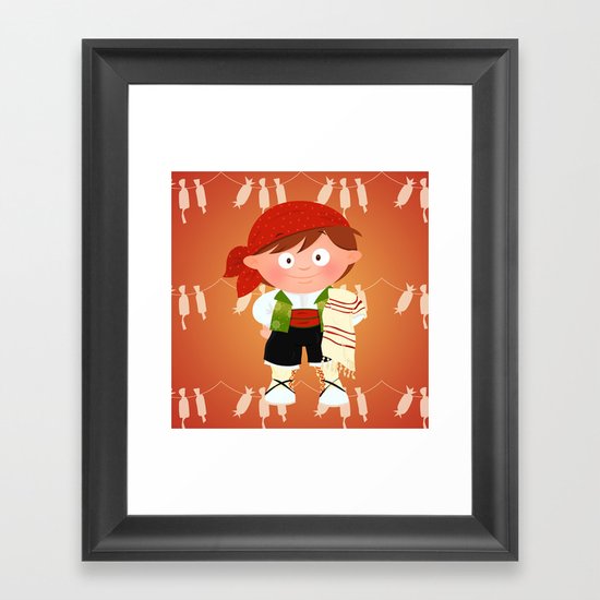 Fallero Framed Art Print