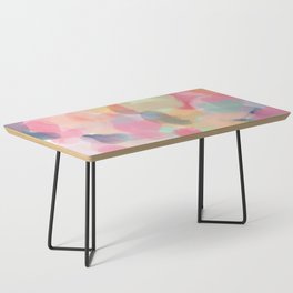 Abstract Colourful Painting Coffee Table