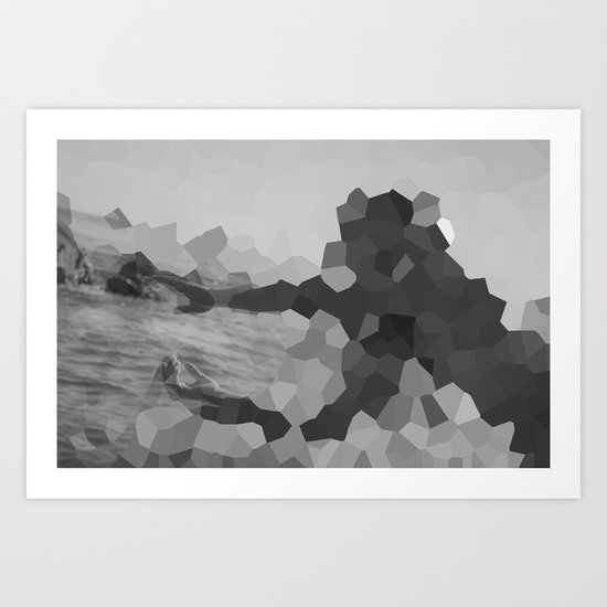 The mystery of the unknown lady Art Print