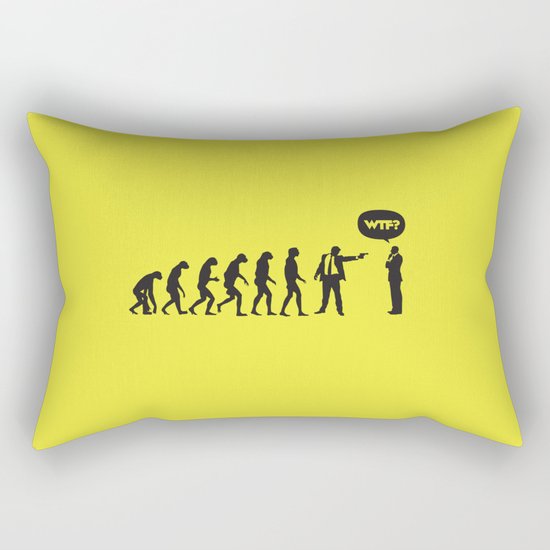 WTF? Evolution! Rectangular Pillow