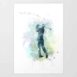 Golfer 3 Art Print | Putt, Golfer, Graphicdesign, Golf, Golfplayers, Golfing, Splice, Driver, Golfball, Holeinone 