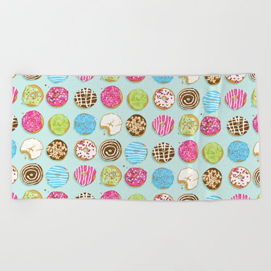 Sweet donuts Beach Towel