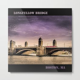 Longfellow Bridge, Boston MA Metal Print