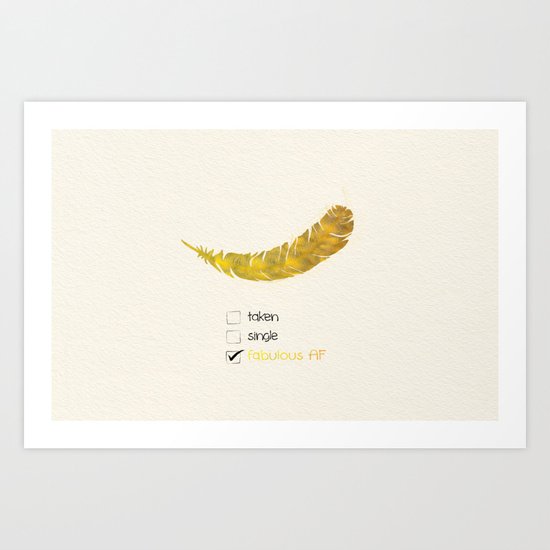 Fabulous AF Art Print
